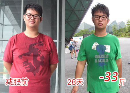 28天减肥33斤